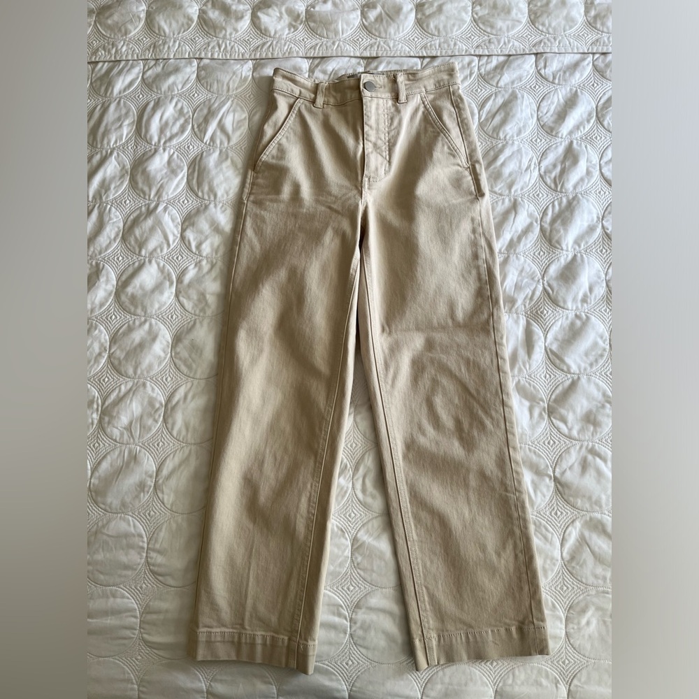Women’s Everlane Sandstone High-Waisted Straight-Leg Crop Pant Regular (00)